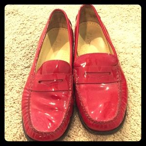 Cole Haan red patent loafers!